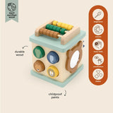 Wooden small activity cube - My Little Thieves