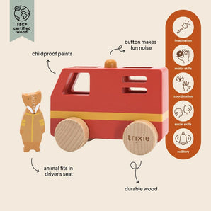 Wooden small fire truck - My Little Thieves