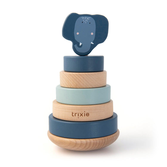 Wooden stacking toy - Mrs. Elephant - My Little Thieves