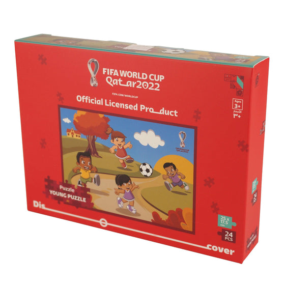 World Cup Qatar 2022 Football Soccer Jigsaw Puzzle for Kids Learning Educational Toy (25x17.5 cm) - My Little Thieves