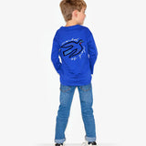 World Of Pop Children’s Blue Long Sleeve Birds Protect T Shirt | Organic Cotton - My Little Thieves