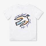World Of Pop White Birds Protect Kids T Shirt | Organic Cotton Nature Print - My Little Thieves