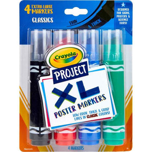 XL Poster Markers, Classic Colors, 4 Count - My Little Thieves