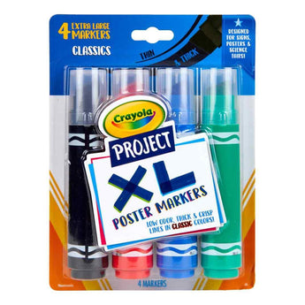 XL Poster Markers, Classic Colors, 4 Count - My Little Thieves