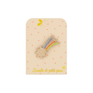 Shooting Star Hair Clip Vibrant Neon Multicolor