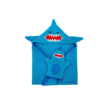 Zoocchini Baby Hooded Towel | Cotton Terry Absorbent Bath Wrap - My Little Thieves