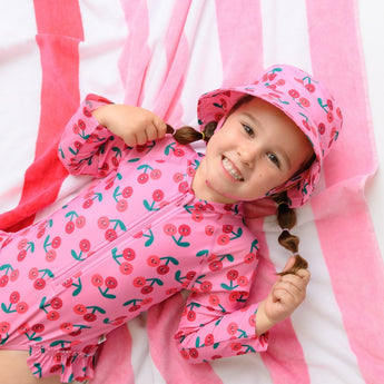 Zoocchini Girls Long Sleeve Swimsuit | Upf 50+ Sun Protection - My Little Thieves