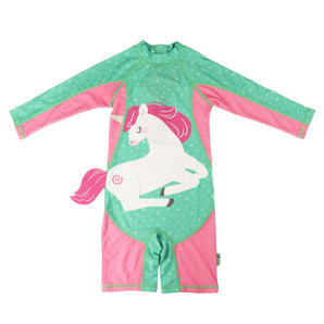 Zoocchini One Piece Rashguard Surf Suit | Upf 50+ Kids Swimwear - My Little Thieves