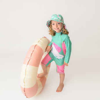 Zoocchini One Piece Rashguard Surf Suit | Upf 50+ Kids Swimwear - My Little Thieves