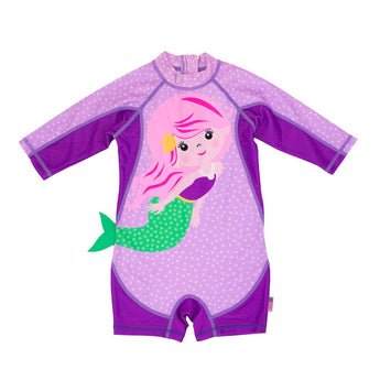 Zoocchini One Piece Surf Swimsuit Long Sleeve | Kids Sun Protection - My Little Thieves
