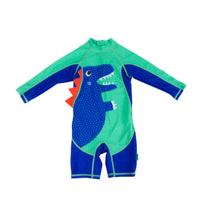 Zoocchini One Piece Surf Swimsuit Long Sleeve | Kids Sun Protection - My Little Thieves