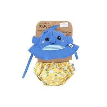 Zoocchini Reusable Swim Diaper & Sun Hat Set | Upf 50+ Baby Swimwear - My Little Thieves