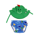 Zoocchini Reusable Swim Diaper & Sun Hat Set | Upf 50+ Baby Swimwear - My Little Thieves