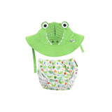 Zoocchini Reusable Swim Diaper & Sun Hat Set | Upf 50+ Baby Swimwear - My Little Thieves