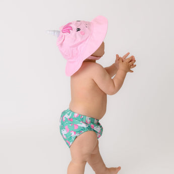 Zoocchini Reusable Swim Diaper & Sun Hat Set | Upf 50+ Baby Swimwear - My Little Thieves