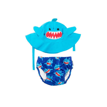Zoocchini Reusable Swim Diaper & Sun Hat Set | Upf 50+ Baby Swimwear - My Little Thieves