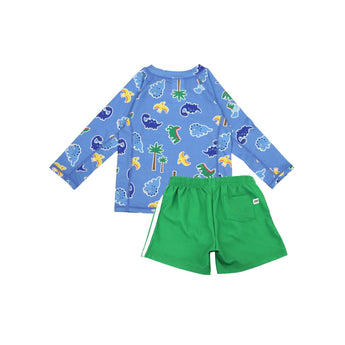Zoocchini Upf 50+ Rashguard Swim Top & Short Set For Kids - My Little Thieves