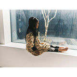Beau Loves Sand Scribble Gathering Dress | Aw22