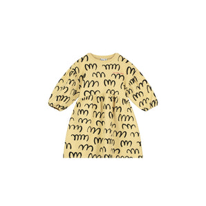 Beau Loves Sand Scribble Gathering Dress | Aw22