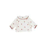 Bonheur Dujour Blouse In Double Gauze With Flowers Embroidery | Top Girl