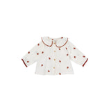 Bonheur Dujour Blouse In Double Gauze With Flowers Embroidery | Top Girl