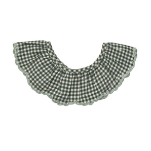 Bonheur Dujour Green Collar Removable Flounced Checks | Fashion Accessories