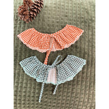 Bonheur Dujour Green Collar Removable Flounced Checks | Fashion Accessories