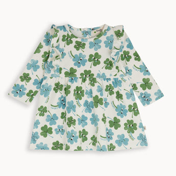 The Bonnie Mob Clover Dress With Frill Shoulder | Aw22