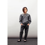 Tocoto Vintage Denim Blouse | Grey