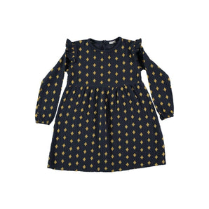 Piknic Barcelona Dress Olympe Rhombus Nit | Black
