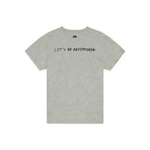 Beau Loves Grey Melange Smile T Shirt | Beau Loves