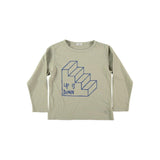 Piknic Barcelona Jan Up Is Down Kaki Top | Top Boy