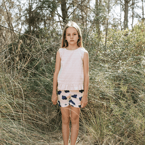 Piknic Barcelona Leandra Frilled Pink Top | Pink