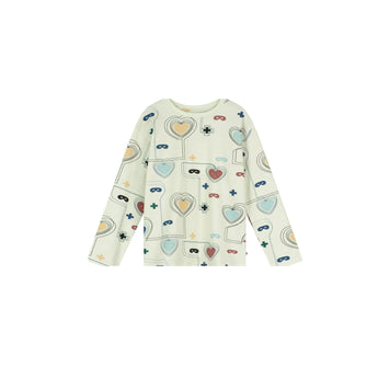 Beau Loves Natural Hearts & Masks Lines Long Sleeve Shirt | Aw23