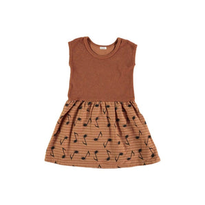 Piknic Barcelona Two Tone Martina Pentagram Dress | Brown