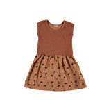 Piknic Barcelona Two Tone Martina Pentagram Dress | Brown