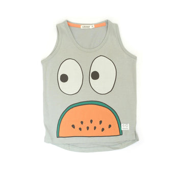 Indikidual Shocked Melon Vest Top | Grey