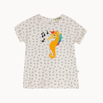 The Bonnie Mob Seahorse T Shirt | Black