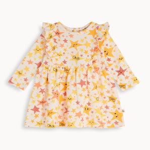 The Bonnie Mob Stars Dress With Frill Shoulder | Aw22