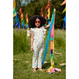The Bonnie Mob Sunnies Frill Sleeve Jumpsuit | Multicolor