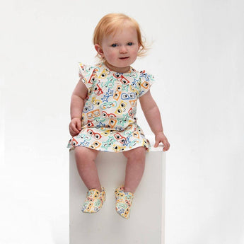 The Bonnie Mob Sunnies Sun Dress With Frill Shoulder | Dresses
