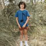 Piknic Barcelona T Shirt Joan Music Note Blue Night | Blue
