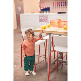 Bonheur Dujour Top Kurta In Double Gauze | Top Boy