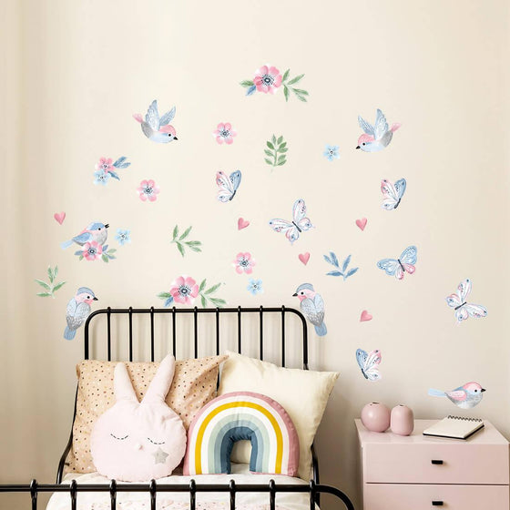Birds and Butterflies Wall Stickers - My Little Thieves