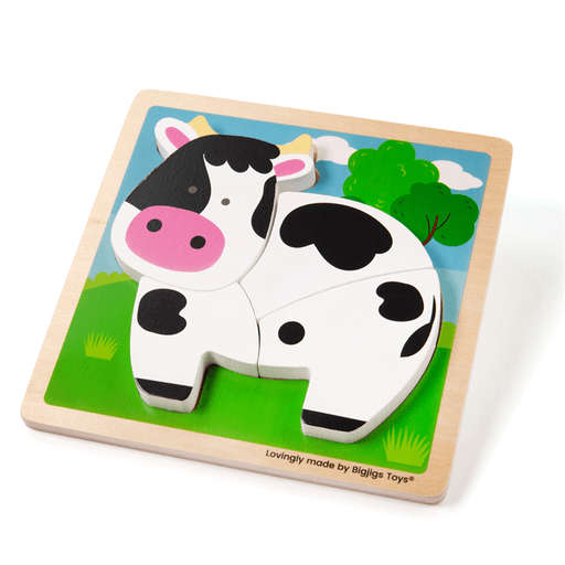 Chunky Lift Out Cow Puzzle - My Little Thieves