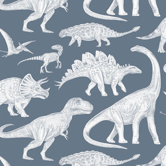 Dino Blue Wallpaper - My Little Thieves