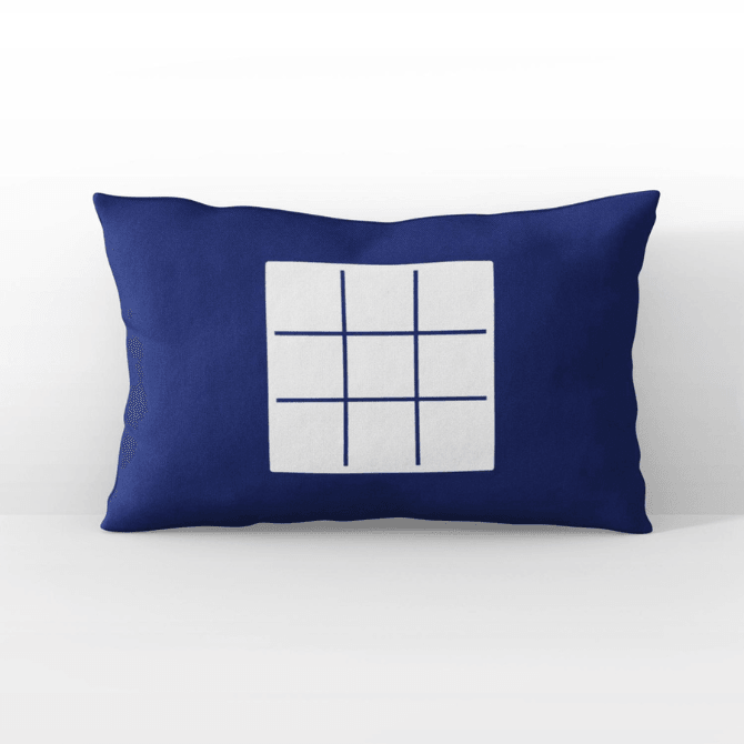  Doodle Nought & Crosses Glow In The Dark Navy Pillow Case - My Little Thieves