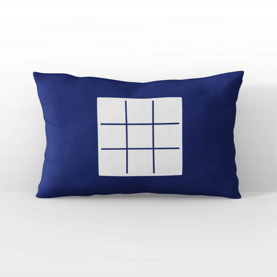 Doodle Nought & Crosses Glow In The Dark Navy Pillow Case - My Little Thieves