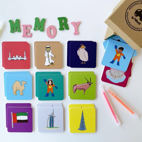 Dubai Personalized Memory Game - My Little Thieves