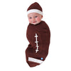 Football Swaddle with Hat and Announcement Card - My Little Thieves